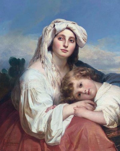 Italiano com criança de Franz Xaver Winterhalter